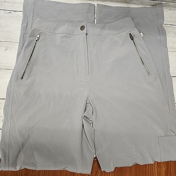 Chico's Zenergy Neema Courtney Cargo Pants Gray Womens Size 0 (4/S) x 28" - Picture 1 of 15